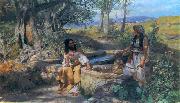 Henryk Siemiradzki Christ and Samarian painting
